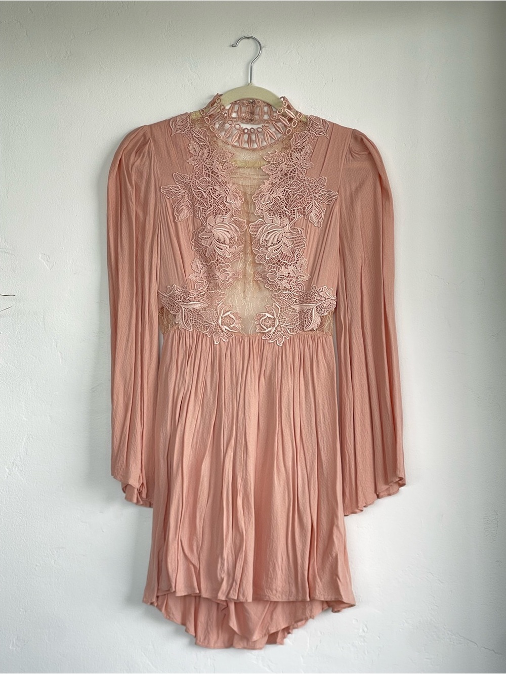 Free People Blush Rose Nude Dress